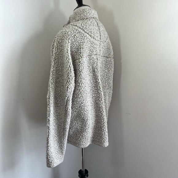 True Grit Fleece Sweater S 1/4 Zip Pullover Original Polar Jacket Beige Frosty - Picture 9 of 15